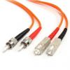 StarTech.com Optický kabel 125 μm 2žilový 2 m Nízko dýmivý bezhalogenový plášť, Oranžová StarTech.com Optický kabel 125 μm 2žilový 2 m Nízko dýmivý bezhalogenový plášť, Oranžová