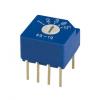 Nidec Components Otočný přepínač, řada: SS-10 100mA SP6T Pájecí