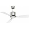 CasaFan ECO NEO III 92 BN-WE/LG WiFi Flügel Weiß/Lichtgrau stropní ventilátor 12 W (Ø x v) 92 cm x 360 mm chrom (kartáčovaný) s dálkovým ovládáním, s