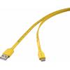 Renkforce USB kabel USB 2.0 USB-C ® zástrčka, USB-A zástrčka 1.00 m žlutá Rozměr potisku (metrický) RF-6721076 Renkforce USB kabel USB 2.0 USB-C ® zástrčka, USB-A zástrčka 1.00 m žlutá Rozměr potisku (metrický) RF-6721076