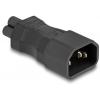 Delock 80468 síťový adaptér IEC C5 spojka - zástrčka C14 černá 0 mm 1 ks Bag Delock 80468 síťový adaptér IEC C5 spojka - zástrčka C14 černá 0 mm 1 ks Bag