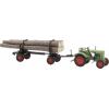 Busch 54152 H0 model zemědělského stroje Fendt F 15 dieselový sud s dřevěným přívěsem