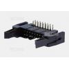 Řadová vidlice DS1011-16RBSIB7-B, 2×8, 14 mm, Au, 90°