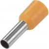 TRU COMPONENTS 1091294 dutinka 4 mm² částečná izolace oranžová 100 ks
