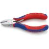 Boční řezačka, celková délka: 110mm, Vícesložková rukojeť S kuželkou kapacita řezání 3 mm, číslo modelu: Knipex Knipex