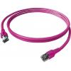 Easylan CP1KVBVBV0010 RJ45 síťové kabely, propojovací kabely CAT 6A S/FTP 1.00 m fialová dvoužilový stíněný, bez halogenů, samozhášecí 1 ks Easylan CP1KVBVBV0010 RJ45 síťové kabely, propojovací kabely CAT 6A S/FTP 1.00 m fialová dvoužilový stíněný, bez halogenů, samozhášecí 1 ks