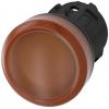 Siemens Hlava kontrolky, řada: SIRIUS ACT 3SU10 Žlutá, průměr výřezu: 22 mm Siemens Hlava kontrolky, řada: SIRIUS ACT 3SU10 Žlutá, průměr výřezu: 22 mm