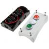 Eaton Zapouzdřené tlačítko Okamžité, řada: RMQ Titan M22 IP69K SPDT Zelená, Červená, Bílá Plastové, počet výřezů: 3 Eaton Zapouzdřené tlačítko Okamžité, řada: RMQ Titan M22 IP69K SPDT Zelená, Červená, Bílá Plastové, počet výřezů: 3