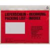 taška na dokumenty DIN C6 červená Lieferschein-Rechnung, mehrsprachig se samolepicím uzávěrem 250 ks/bal. 250 ks