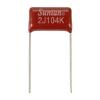 Suntan TS02002J104KSB0E0R 1 ks fóliový kondenzátor 100 nF 630 V 10 % 15 mm (d x š) 8 mm x 19 mm