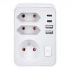 Solight rozbočka 1x 16A + 2x 2,5A, 2xUSB A+C rychlonabíječka 20W PD, bílá, vypínač - P109PD20 Solight rozbočka 1x 16A + 2x 2,5A, 2xUSB A+C rychlonabíječka 20W PD, bílá, vypínač - P109PD20