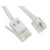 Telefonní kabel Vnější, Bílá RS PRO RJ11 Vnější BT 5 m Telefonní kabel Vnější, Bílá RS PRO RJ11 Vnější BT 5 m