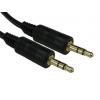 Pomocný kabel délka 2 m, A: Vnější, A: Stereo jack 3,5 mm RS PRO, B: Vnější, B: Stereo jack 3,5 mm, Černá