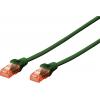 Digitus DK-1617-100/G RJ45 síťové kabely, propojovací kabely CAT 6 U/UTP 10.00 m zelená samozhášecí, bez halogenů, kulatý, kroucené páry , nestíněný 1 ks Digitus DK-1617-100/G RJ45 síťové kabely, propojovací kabely CAT 6 U/UTP 10.00 m zelená samozhášecí, bez halogenů, kulatý, kroucené páry , nestíněný 1 ks