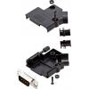 encitech D45PK-P-09-DBP-K 6355-0034-01 sada D-SUB kolíkové lišty 45 ° Pólů: 9 pájecí kalíšek 1 sada
