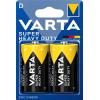Baterie Varta 2020 (R20), 1,5 V, zinko-chlorid, 2 ks