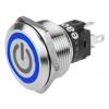 EAO Tlačítkový spínač, řada: 82 IP65, IP67 SPDT Panel Okamžité Osvětlené 22.3 mm 3A, barva LED: Modrá 240 V dc 240 V ac
