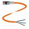 Pepperl+Fuchs V1-G-E8W-OR20M-POC upravený zástrčkový konektor pro senzory - aktory, 233455, piny: 4, 20 m, 1 ks