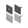 Bosch Rexroth Čtvercová krytka, Polypropylen barva Šedá, pasuje do profilu: 40 x 40 mm, pasuje do drážky : 10 mm