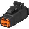 TE Connectivity DTMH zásuvkový konektor na kabel 4, DTMH06-4SA, 1 ks TE Connectivity DTMH zásuvkový konektor na kabel 4, DTMH06-4SA, 1 ks