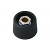 Knoflík potenciometru Černá 23 mm Průměr knoflíku 6 mm hřídel OKW A3123069 Kulatý hřídel Knoflík potenciometru Černá 23 mm Průměr knoflíku 6 mm hřídel OKW A3123069 Kulatý hřídel