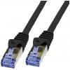 Value 21.99.0720 RJ45 síťové kabely, propojovací kabely CAT 6A S/FTP 20.00 m černá dvoužilový stíněný, bez halogenů, samozhášecí 1 ks Value 21.99.0720 RJ45 síťové kabely, propojovací kabely CAT 6A S/FTP 20.00 m černá dvoužilový stíněný, bez halogenů, samozhášecí 1 ks
