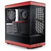 HYTE Y40 Tempered Glass midi tower PC skříň černočervená