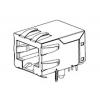 Molex 432026101, zásuvkový modul RJ45, zásuvka, černá, 1 ks Molex 432026101, zásuvkový modul RJ45, zásuvka, černá, 1 ks