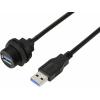 TRU COMPONENTS TC-E13T-FU3-PWF/MU3-NWA-0.5PV-S TC-13543568 USB konektor 0.5 m, 1 ks
