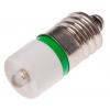 RS PRO Kontrolka barva světla Zelená, objímka žárovky: E10 Jednočipové, průměr: 10 mm, 24V ac/dc