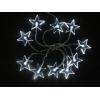 Solight LED vánoční řetěz, hvězdy, 1m, 10x LED, 2x AA, bílé světlo, transpar.kabel 1V51-W