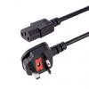 Napájecí kabel 1 m, Černá, A: BS 1363, B: IEC C13 Polyvinylchlorid, 250V ac StarTech.com