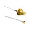 Koaxiální kabel, řada: SMA, U.FL, Šedá Fluorovaný ethylenpropylen, vnější průměr: 1.13 mm OD 100 mm 50 Ω TE Connectivity Koaxiální kabel, řada: SMA, U.FL, Šedá Fluorovaný ethylenpropylen, vnější průměr: 1.13 mm OD 100 mm 50 Ω TE Connectivity