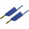 Hirschmann Test & Measurement MLN 25/2,5 BL měřicí kabel lamelová zástrčka 4 mm lamelová zástrčka 4 mm 25.00 cm modrá 1 ks