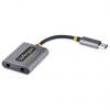 StarTech.com Adaptér pro audio konektor, orientace těla: Rovný, adaptér z typu: USB typu C, 3,5mm audio jack, adaptér z StarTech.com Adaptér pro audio konektor, orientace těla: Rovný, adaptér z typu: USB typu C, 3,5mm audio jack, adaptér z