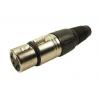 RS PRO Konektor XLR, počet kontaktů: 4, orientace těla: Rovný Vnitřní, pokovení: Stříbrná, Kabel