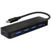 Value 14.99.5039 USB Hub 4 porty USB-A USB 3.2 Gen1 5 GBit/s s konektorem USB C černá