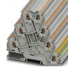 Phoenix Contact Svorkovnice, řada: PT 0.2mm², 6 mm², Lišta DIN Šedá 26A, 0.2mm², 6 mm², 800V Zásuvný Ochrana drátu
