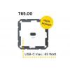 Bodo Ehmann Zásuvka USB, řada: T65.00 Vnější, orientace těla: Rovný USB typu C, Zapuštěná montáž USB typu C