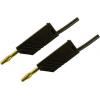 Hirschmann Test & Measurement MLN 100/2,5 SW měřicí kabel lamelová zástrčka 4 mm lamelová zástrčka 4 mm 1.00 m černá 1 ks