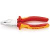 Kombinované kleště 1, celková délka: 190mm, Chrom-vanadová ocel Knipex Splňuje normu VDE/1000V