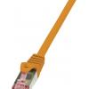 LogiLink CQ2098S RJ45 síťové kabely, propojovací kabely CAT 6 S/FTP 10.00 m oranžová samozhášecí, s ochranou 1 ks LogiLink CQ2098S RJ45 síťové kabely, propojovací kabely CAT 6 S/FTP 10.00 m oranžová samozhášecí, s ochranou 1 ks