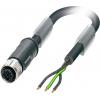 Phoenix Contact SAC-3P- 1,0-PVC/M12FSS PE Napájecí vedení, 1411644, piny: 3, 1 m, 1 ks Phoenix Contact SAC-3P- 1,0-PVC/M12FSS PE Napájecí vedení, 1411644, piny: 3, 1 m, 1 ks