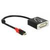 Delock 62734 DisplayPort / HDMI adaptér [1x zástrčka DisplayPort - 1x HDMI zásuvka] černá 0.20 m