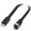 Phoenix Contact Kabel USB do zásuvky IC Vnitřní, A: USB typu A, 2 m Vnitřní, Černá, B: Micro USB typ B Phoenix Contact Kabel USB do zásuvky IC Vnitřní, A: USB typu A, 2 m Vnitřní, Černá, B: Micro USB typ B