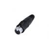 Re-An Products Konektor XLR, barva Černá, počet kontaktů: 5, orientace těla: Rovný Vnitřní, pokovení: Cín, Nástrčkový Re-An Products Konektor XLR, barva Černá, počet kontaktů: 5, orientace těla: Rovný Vnitřní, pokovení: Cín, Nástrčkový
