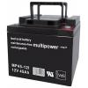 multipower MP45-12I MP45-12 olověný akumulátor 12 V 45 Ah olověný se skelným rounem (š x v x h) 199 x 171 x 166 mm šroubované M6 bezúdržbové, nepatrné