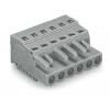 WAGO Svorka PCB, řada: 231, rozteč: 5 mm, počet řad: 1, počet kontaktů: 6, Šedá