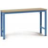 Manuflex AU7035.5007 Pracovní základní stolní univerzální speciální s multiplex deska, Šxhxv = 1250 x 800 x 722-1022 mm brilantní modrá (RAL 5007)