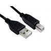 RS PRO Kabel USB do zásuvky IC Vnější, řada: RS PRO, A: USB typu A, 4.5 m Vnější, Černá, B: USB B